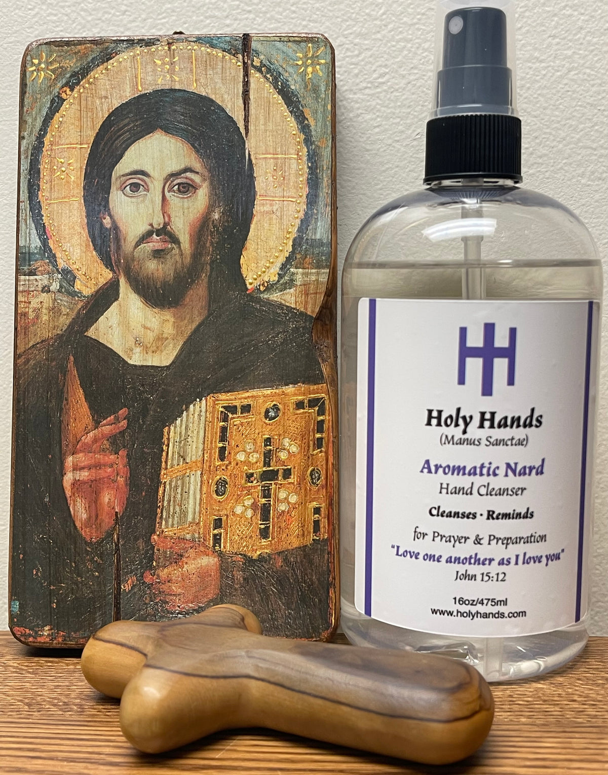 Holy Hands Aromatic Nard Hand Cleanser - One 16 oz Bottle - FREE SHIPPING