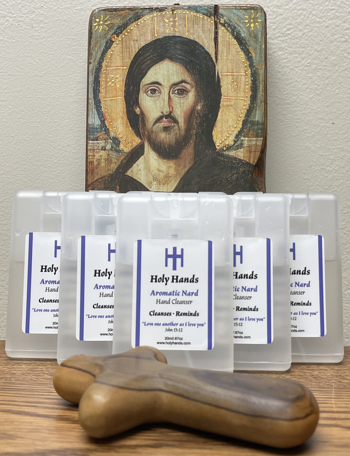 Holy Hands Aromatic Nard Hand Cleanser - Six Card Style 20 ml Spray Bottles - FREE SHIPPING