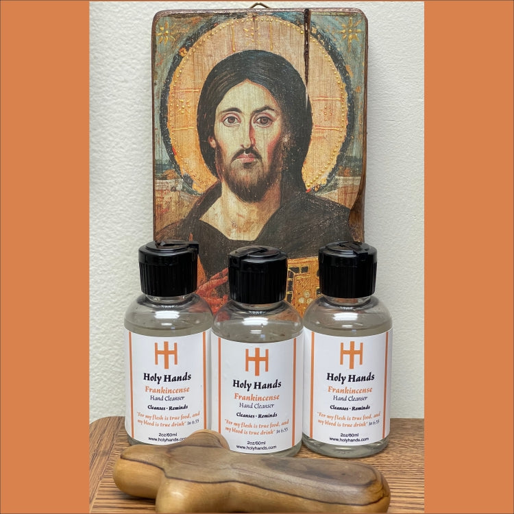 Holy Hands Frankincense Hand Cleanser - Three 2 oz Bottles - FREE SHIPPING