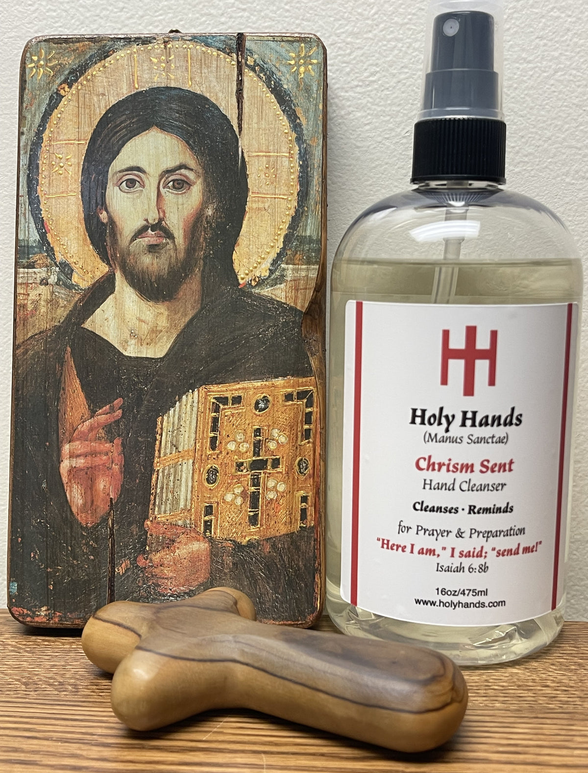 Holy Hands Chrism Sent Hand Cleanser - One 16 oz Bottle - FREE SHIPPING