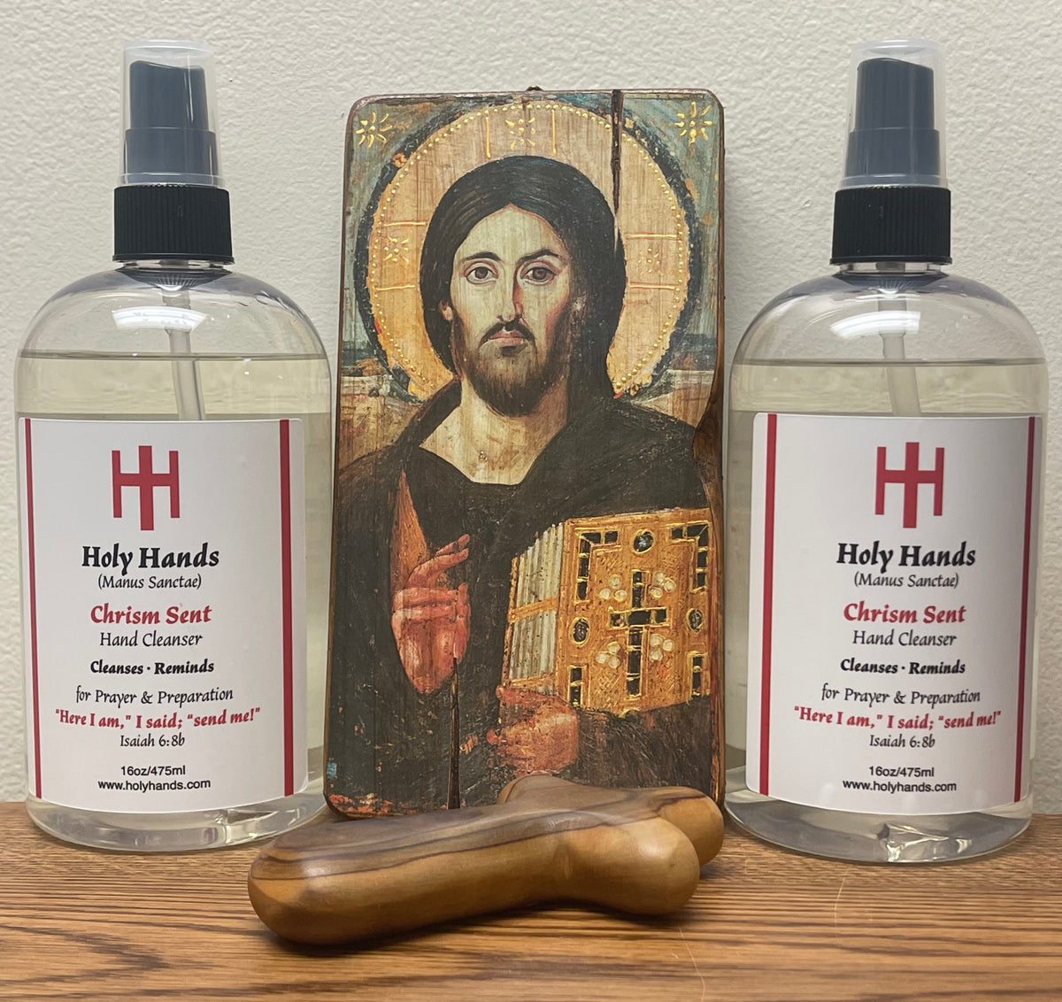 Holy Hands Chrism Sent Hand Cleanser - Two 16 oz Bottles - FREE SHIPPING