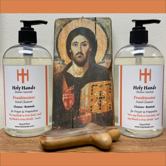 Holy Hands Frankincense Hand Cleanser - Two 16 oz Bottles - FREE SHIPPING